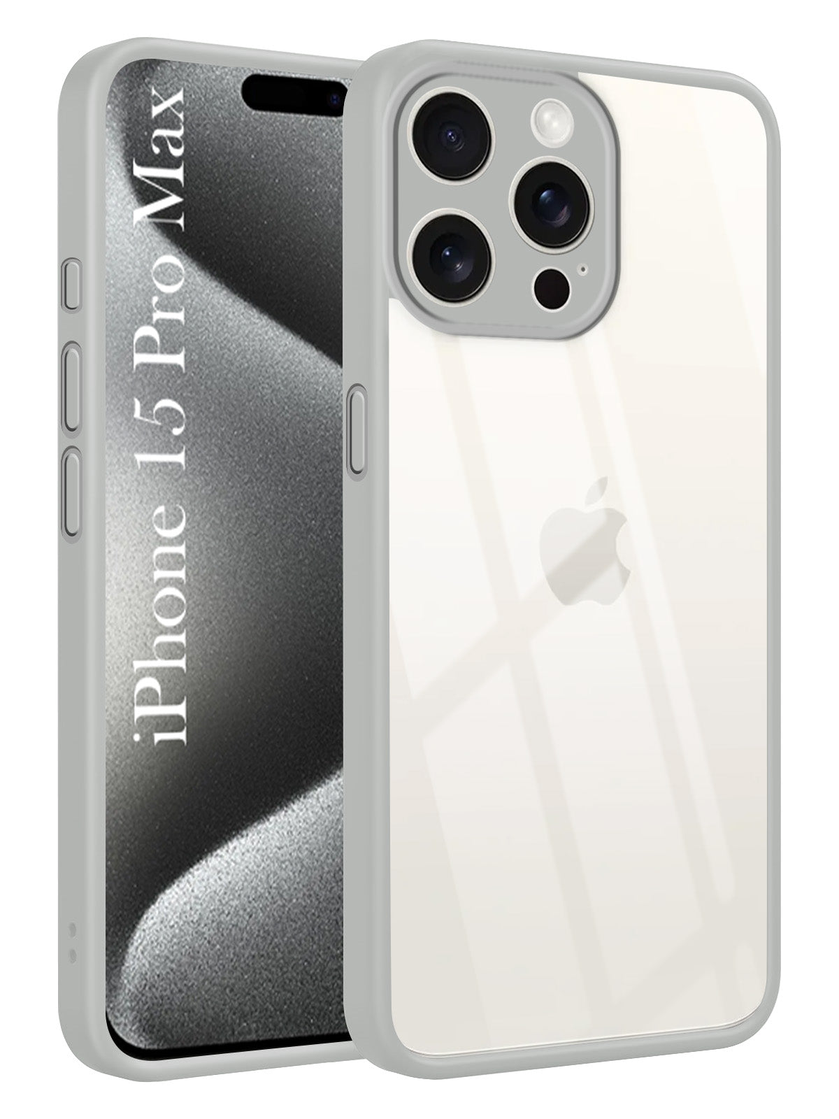 For Apple iPhone 15 Pro Max Back Cover Case Ultra-Hybrid (Lifetime Anti Yellow | Anti Scratch | Crystal Clear Shockproof)