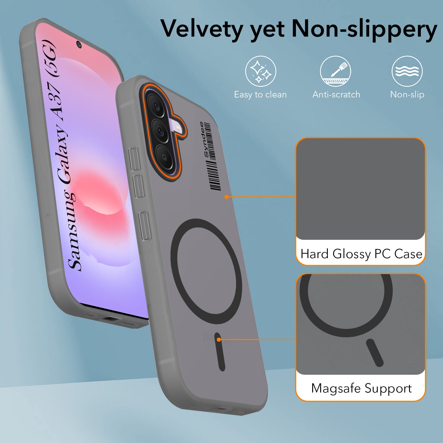 For Samsung Galaxy A37 5G Back Cover Case (Soft Touch | Camera Bump Protection | MagSafe Compatible | Matte Finish)