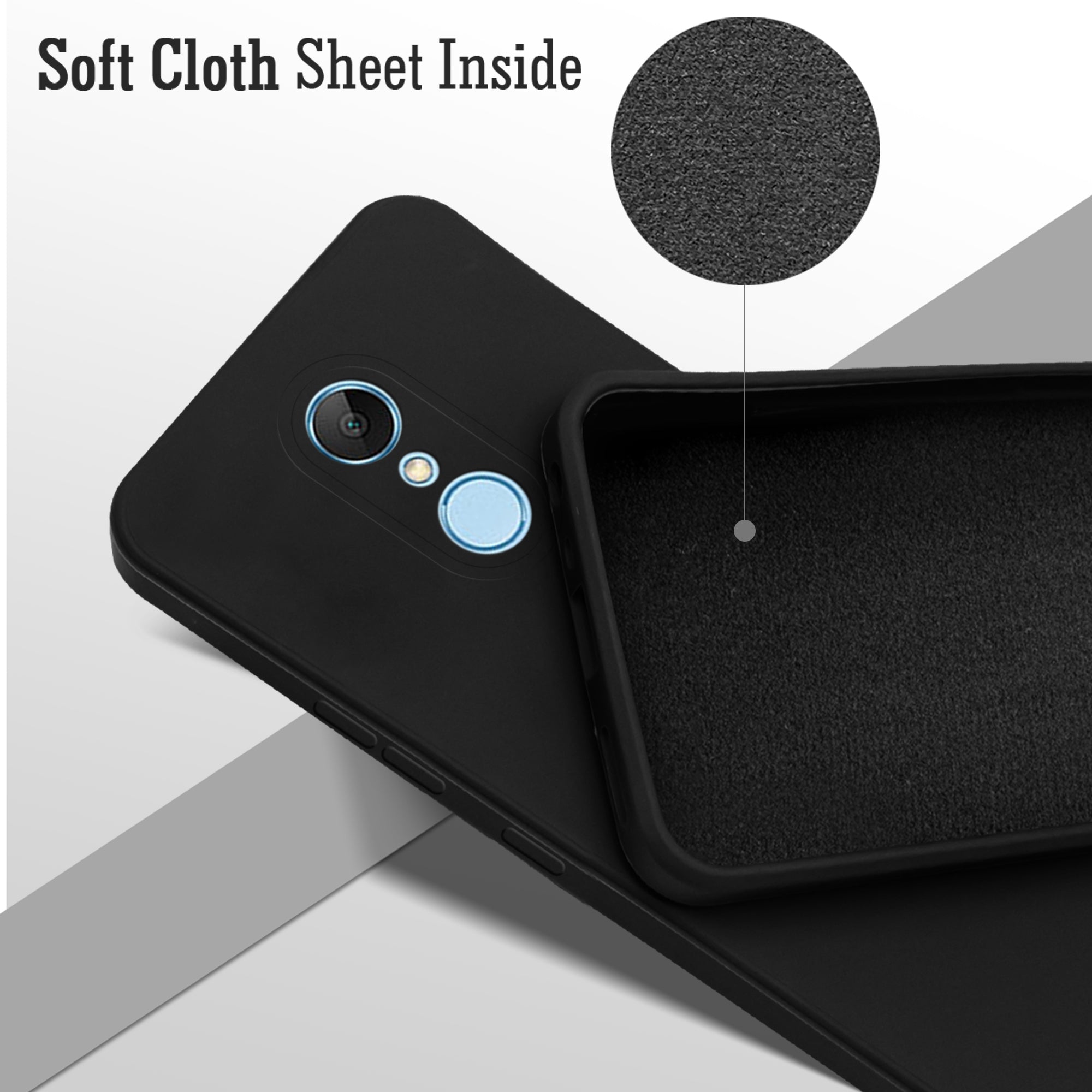 For Redmi 5 Back Cover ( Silicone Clear Shockproof Case with Camera Protection | Soft and Flexible | Transparent)