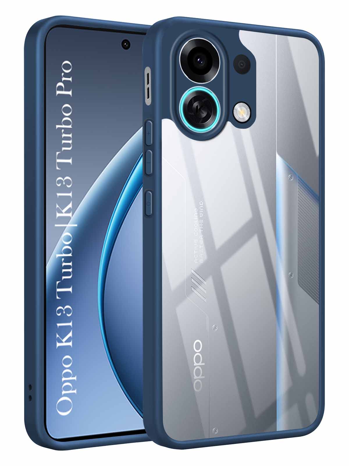 For Oppo K13 Turbo | Oppo K13 Turbo Pro Back Cover Case (Lifetime Anti Yellow | Anti Scratch | Crystal Clear Shockproof)