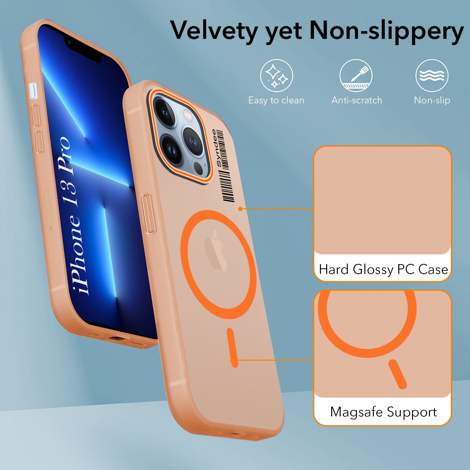 For Apple iPhone 13 Pro Back Cover Case (Soft Touch | Camera Bump Protection | MagSafe Compatible | Matte Finish)