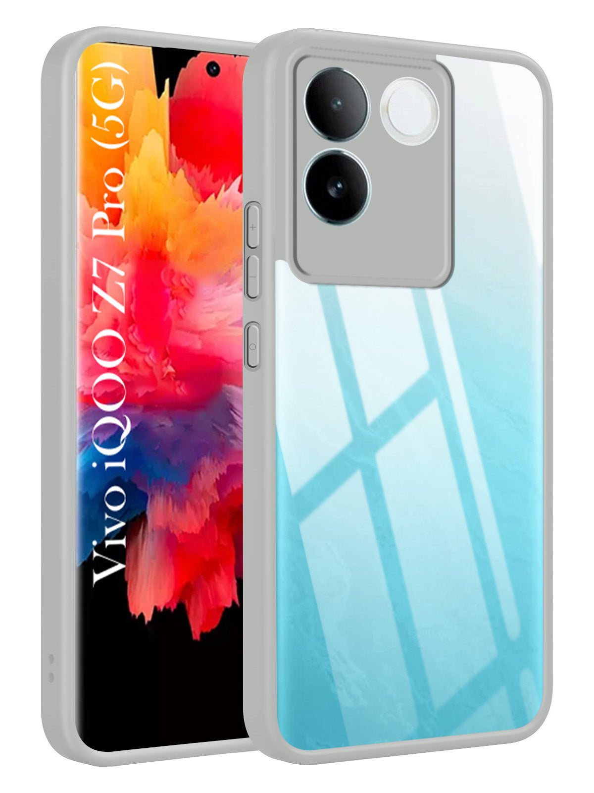 For Vivo iQOO Z7 Pro Back Cover Case Ultra-Hybrid(Lifetime Anti Yellow | Anti Scratch | Crystal Clear Shockproof)