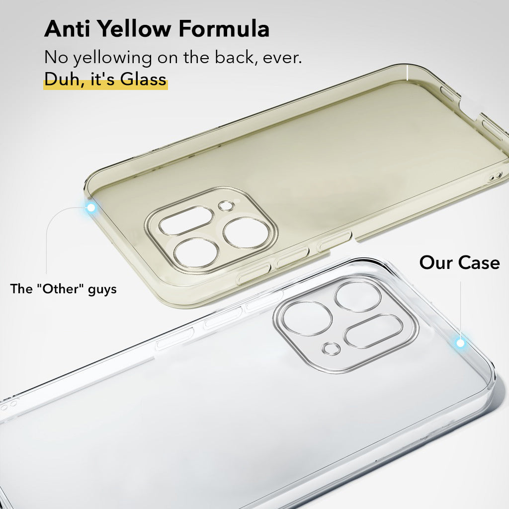 For Oppo Reno14 Pro 5G | Oppo Reno 14 Pro 5G Back Cover Case (Hard Anti Yellow Clear Case | Sleek Hard Crystal Clear | Drop & Camera Protection | Shockproof Polycarbonate)