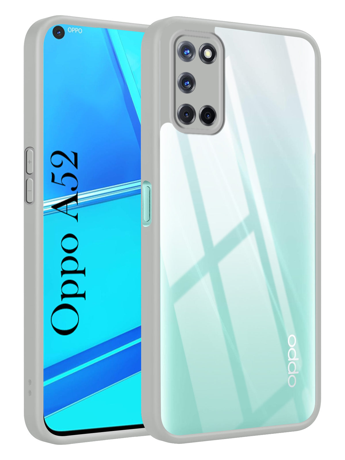 For Oppo A52 Back Cover Case Ultra-Hybrid (Lifetime Anti Yellow | Anti Scratch | Crystal Clear Shockproof)