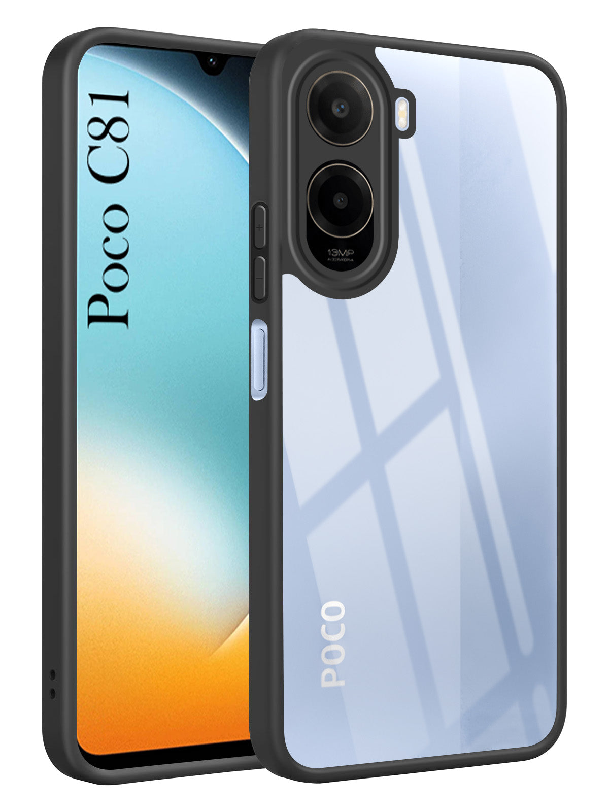 For Poco C81 5G Back Cover Case Ultra-Hybrid (Lifetime Anti Yellow | Anti Scratch | Crystal Clear Shockproof)