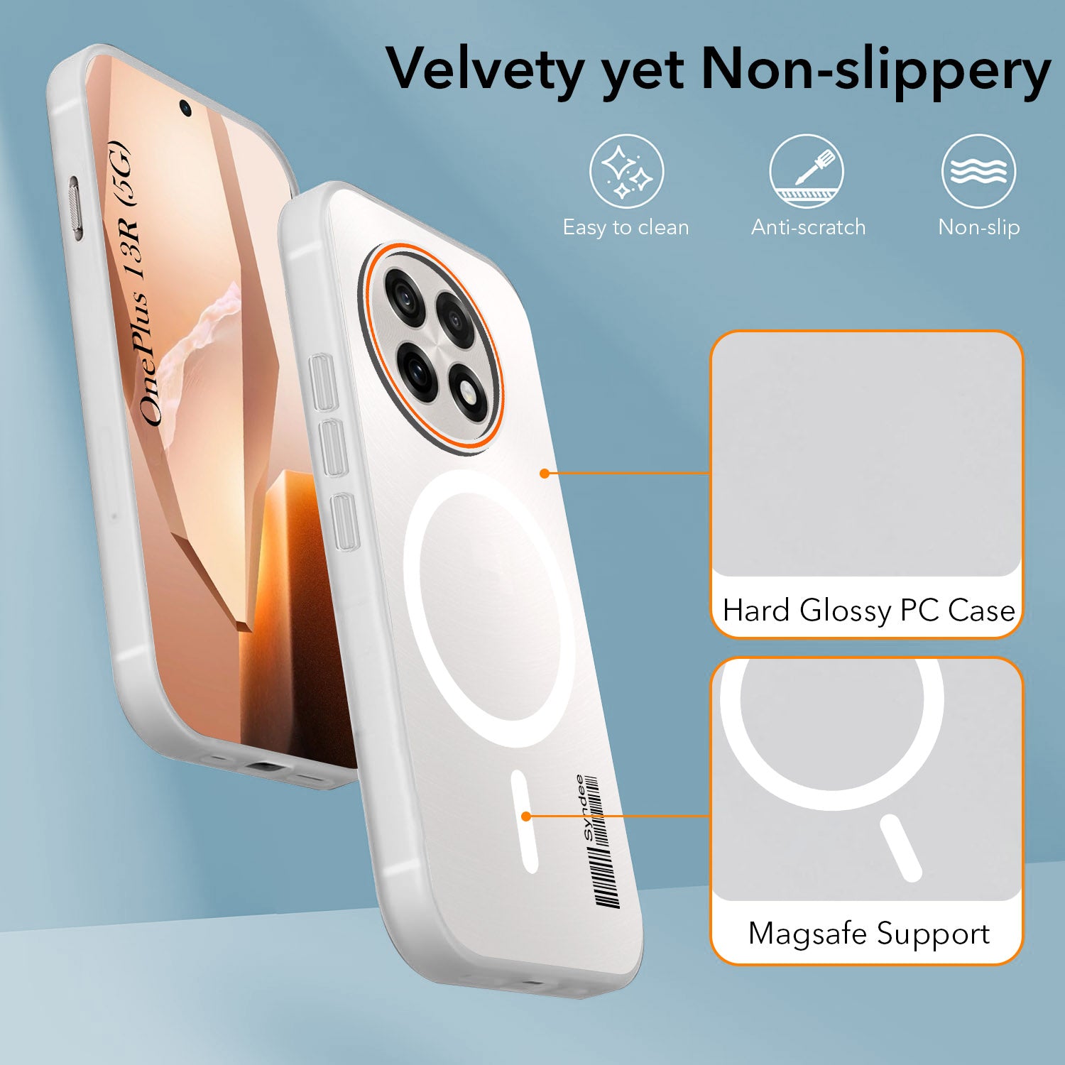 For OnePlus 13R Back Cover Case (Soft Touch | Camera Bump Protection | MagSafe Compatible | Matte Finish)