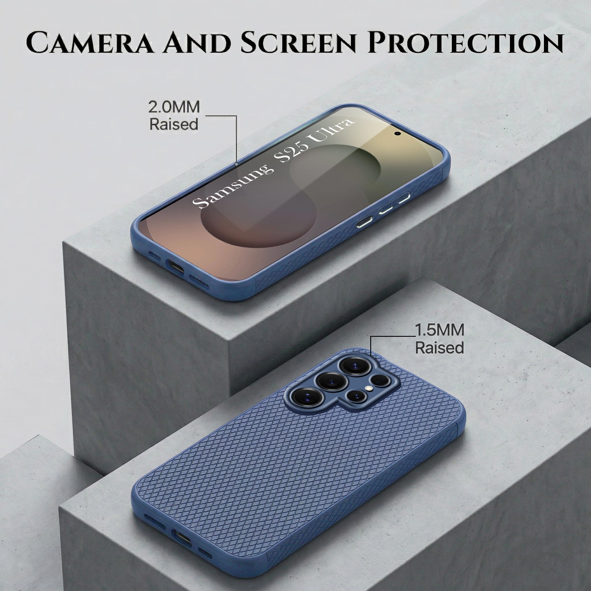 For Samsung Galaxy S25 Ultra Combo with Back Cover and 9H Tempered Glass (Liquid Silicone | Camera Protection | Oleophobic Coating Screen Glass)