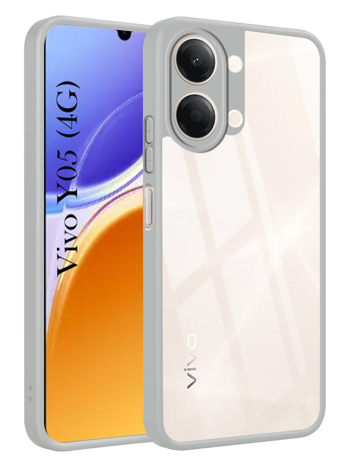For Vivo Y05 4G Back Cover Case Ultra-Hybrid (Lifetime Anti Yellow | Anti Scratch | Crystal Clear Shockproof)