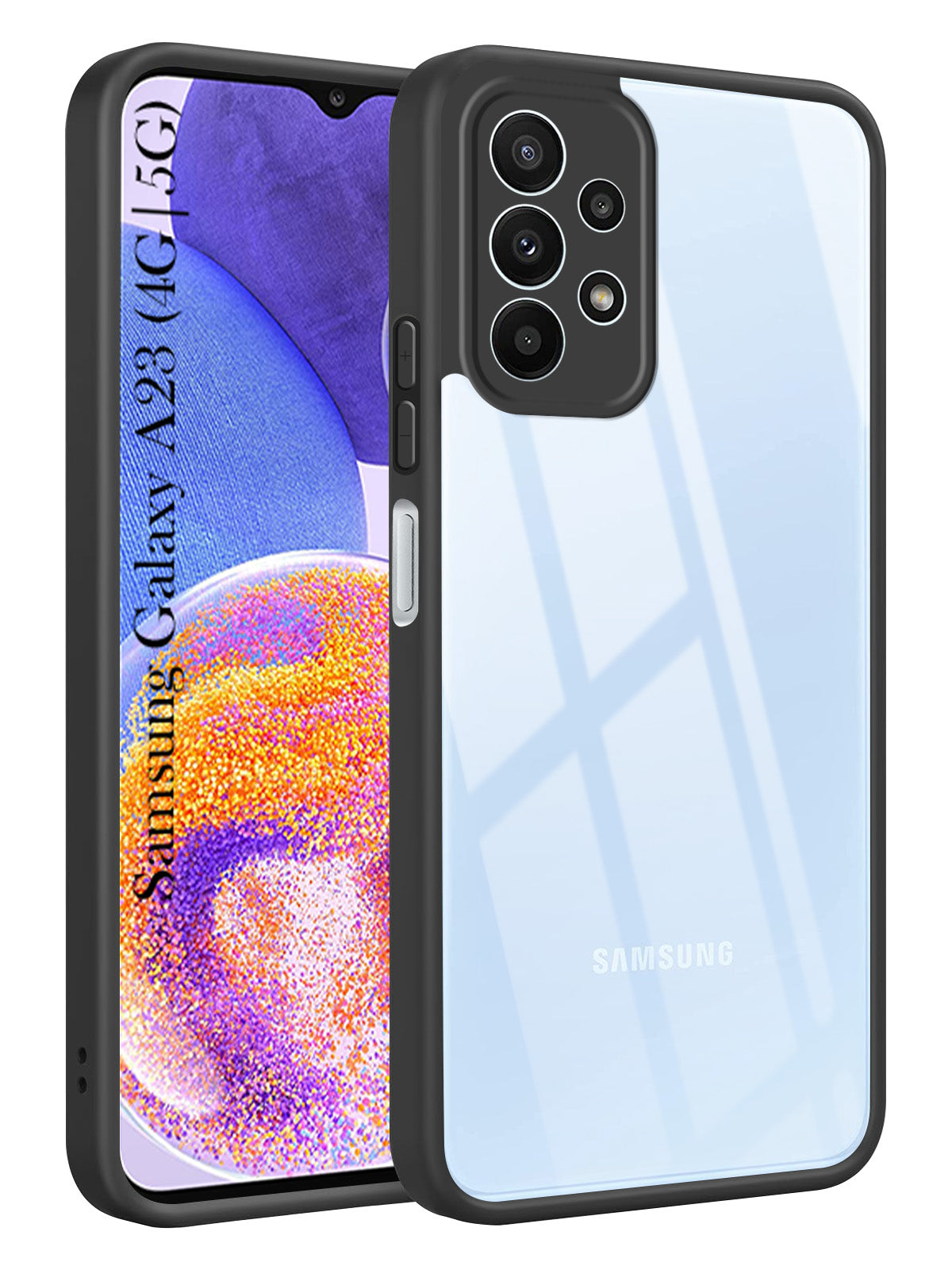 For Samsung Galaxy A23 4G | 5G Back Cover Case  Ultra-Hybrid (Lifetime Anti Yellow | Anti Scratch | Crystal Clear Shockproof)