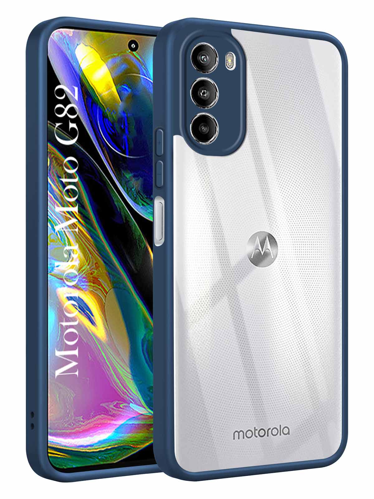 For Motorola Moto G82 5G Back Cover Case Ultra-Hybrid (Lifetime Anti Yellow | Anti Scratch | Crystal Clear Shockproof)