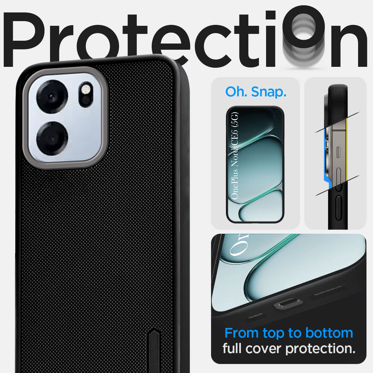 For Oneplus Nord CE 6 Back Cover Case Rubberised (Textured Grip Design| Micro-Fiber Cloth Inside | Slim and Light Weight | Soft Touch and Feel)