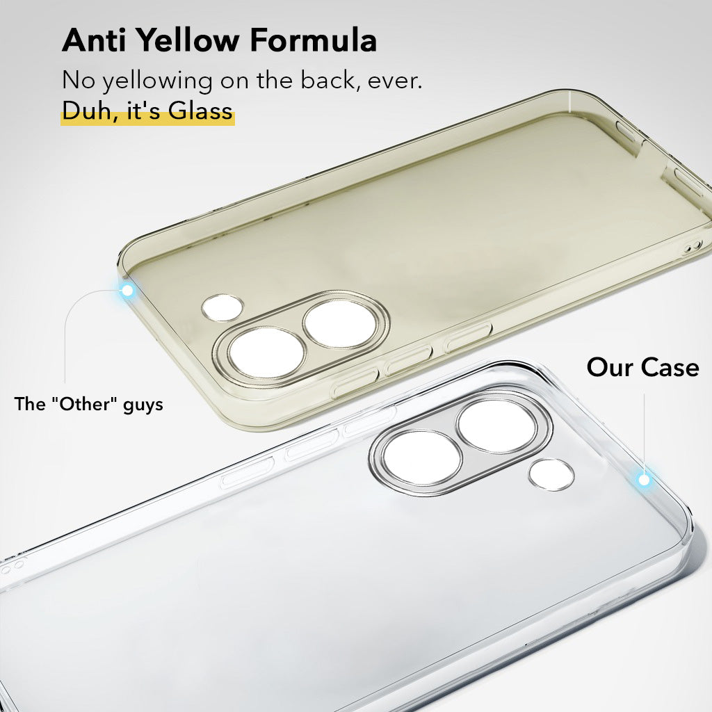 For Redmi Turbo 5 Back Cover Case Lifetime Anti-Yellow Clear (Sleek Hard Crystal | Shockproof and Camera Protection)