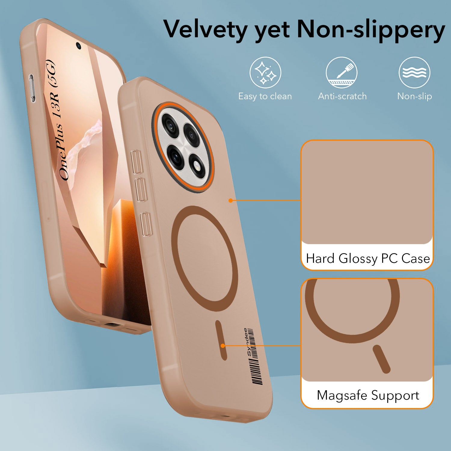 For OnePlus 13R Back Cover Case (Soft Touch | Camera Bump Protection | MagSafe Compatible | Matte Finish)