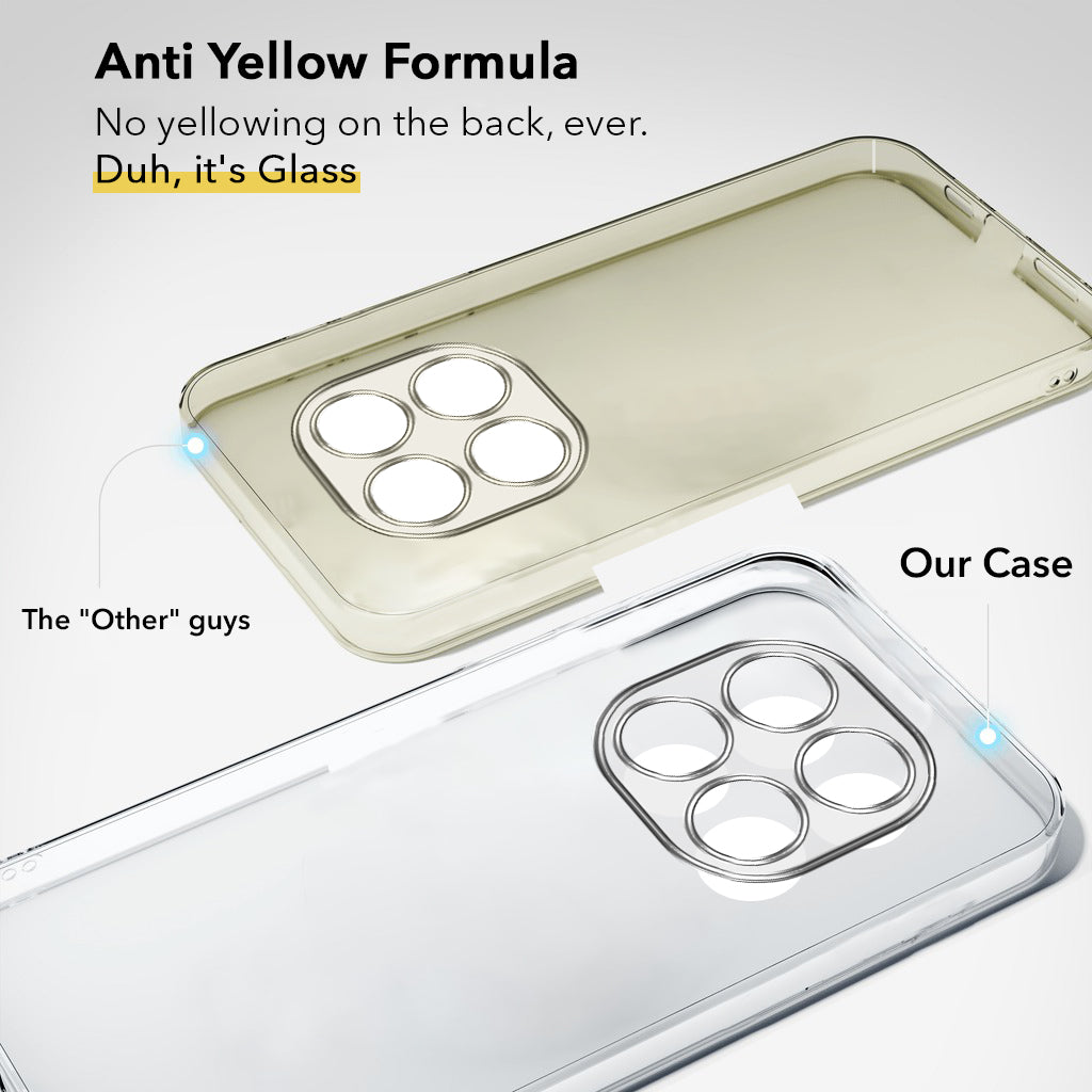 For Xiaomi Poco X7 Back Cover Case (Hard Anti Yellow Clear Case | Sleek Hard Crystal Clear | Drop & Camera Protection | Shockproof Polycarbonate)