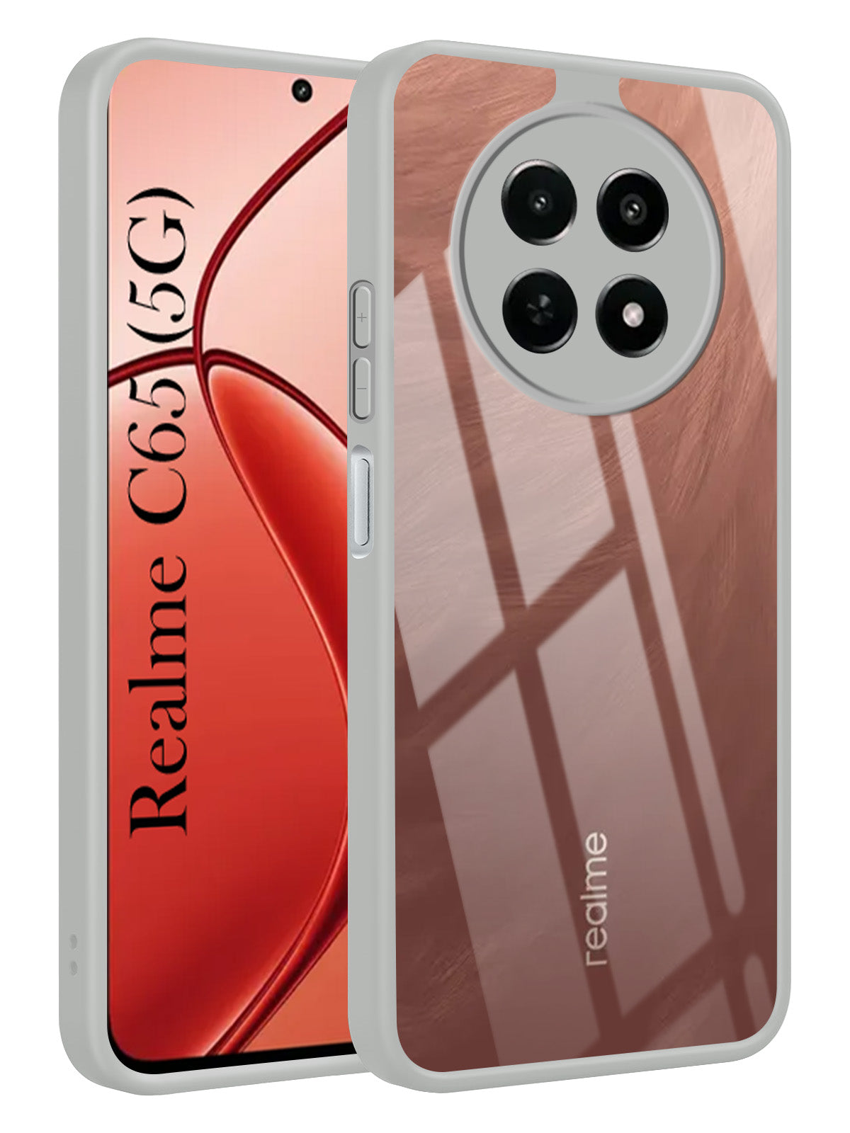 For Realme C65 5G Back Cover Case Ultra-Hybrid  (Lifetime Anti Yellow | Anti Scratch | Crystal Clear Shockproof)