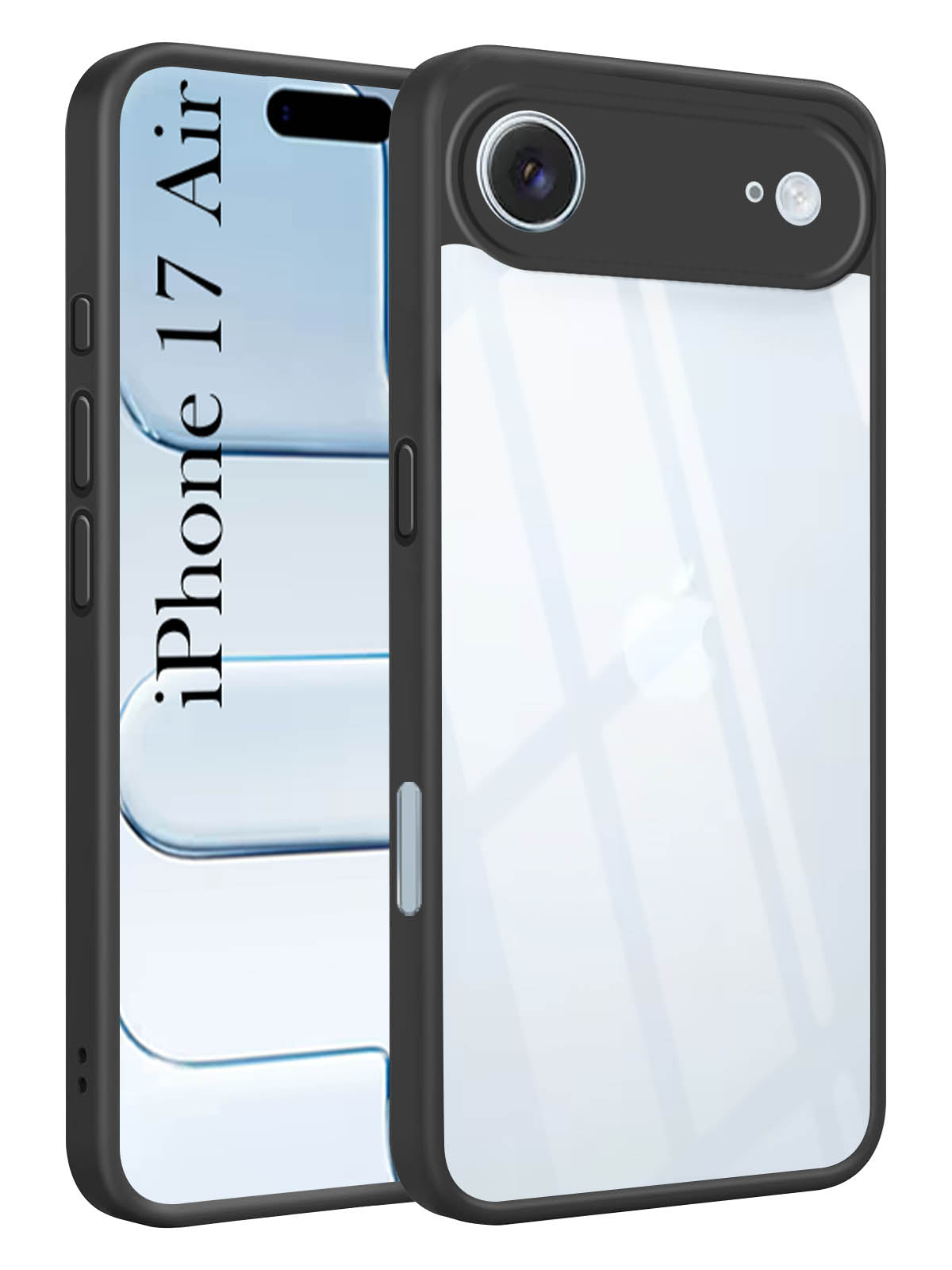 For Apple iPhone 17 Air Back Cover Case (Lifetime Anti Yellow | Anti Scratch | Crystal Clear Shockproof)
