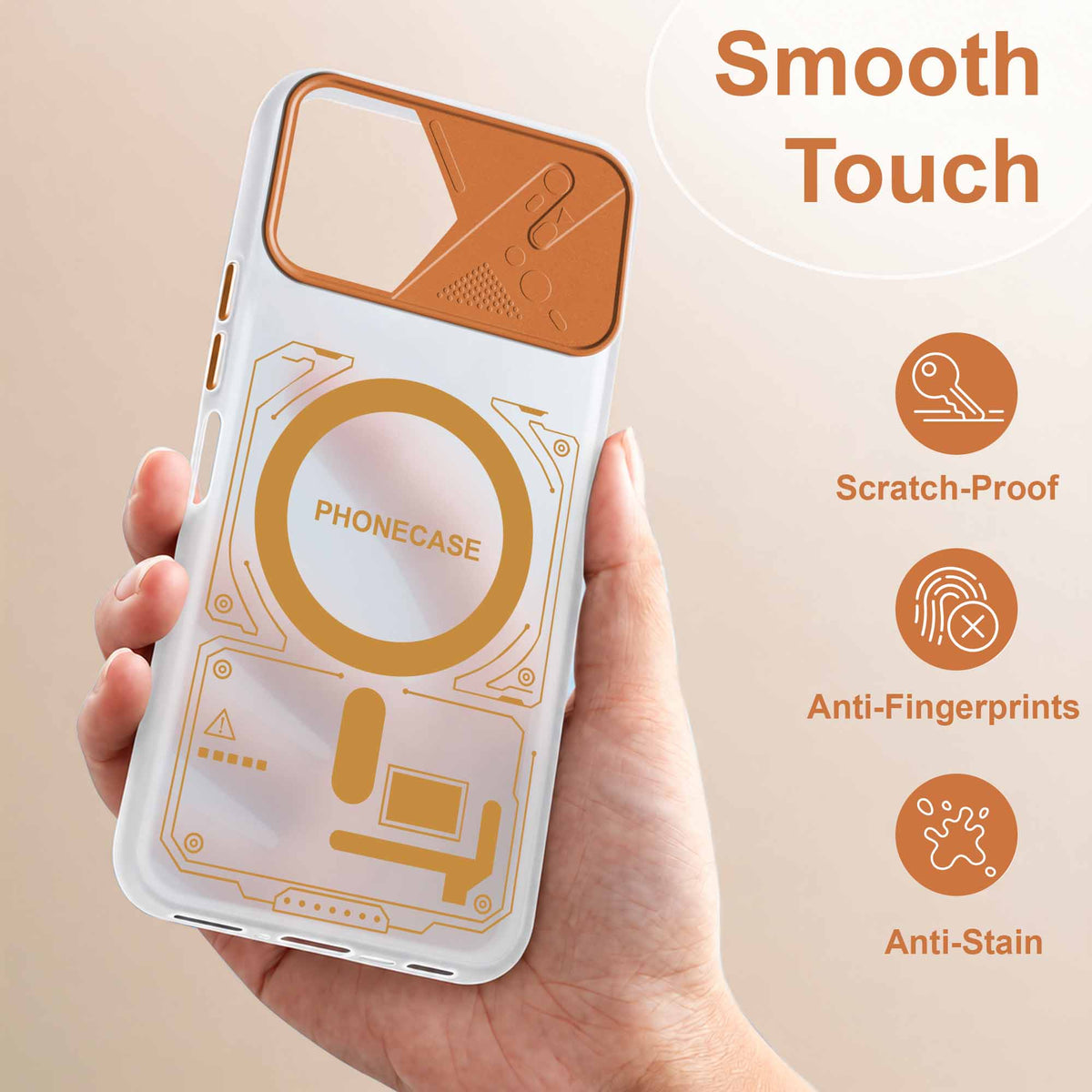 For Samsung Galaxy A07 5G | F70e 5G Metallic Back Cover Case (Metallic Camera Protection & Buttons | Translucent Milky Shade | Hard Polycarbonate)