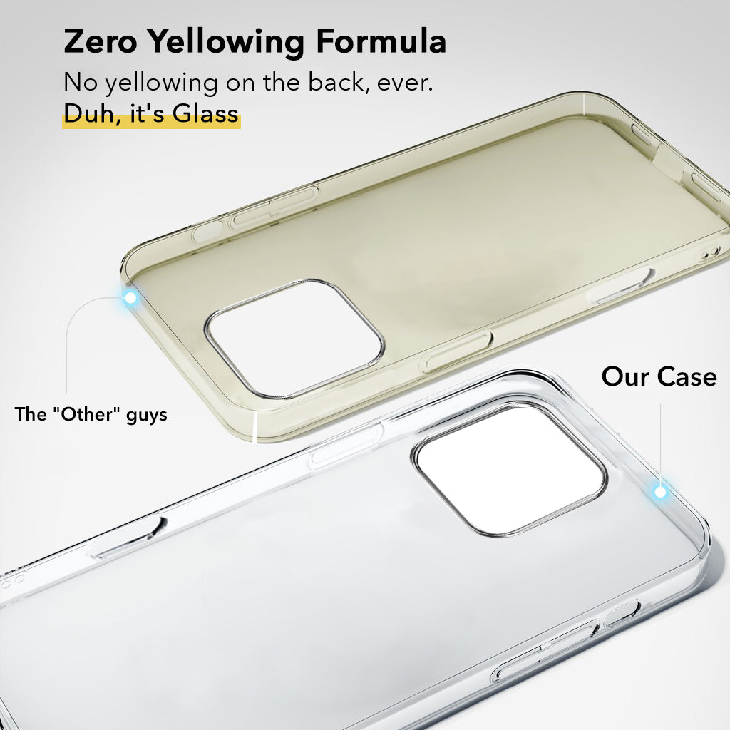For Apple iPhone 16 Pro Max Back Cover (Hard Anti Yellow Clear Case | Drop & Camera Protection | Shockproof Polycarbonate)