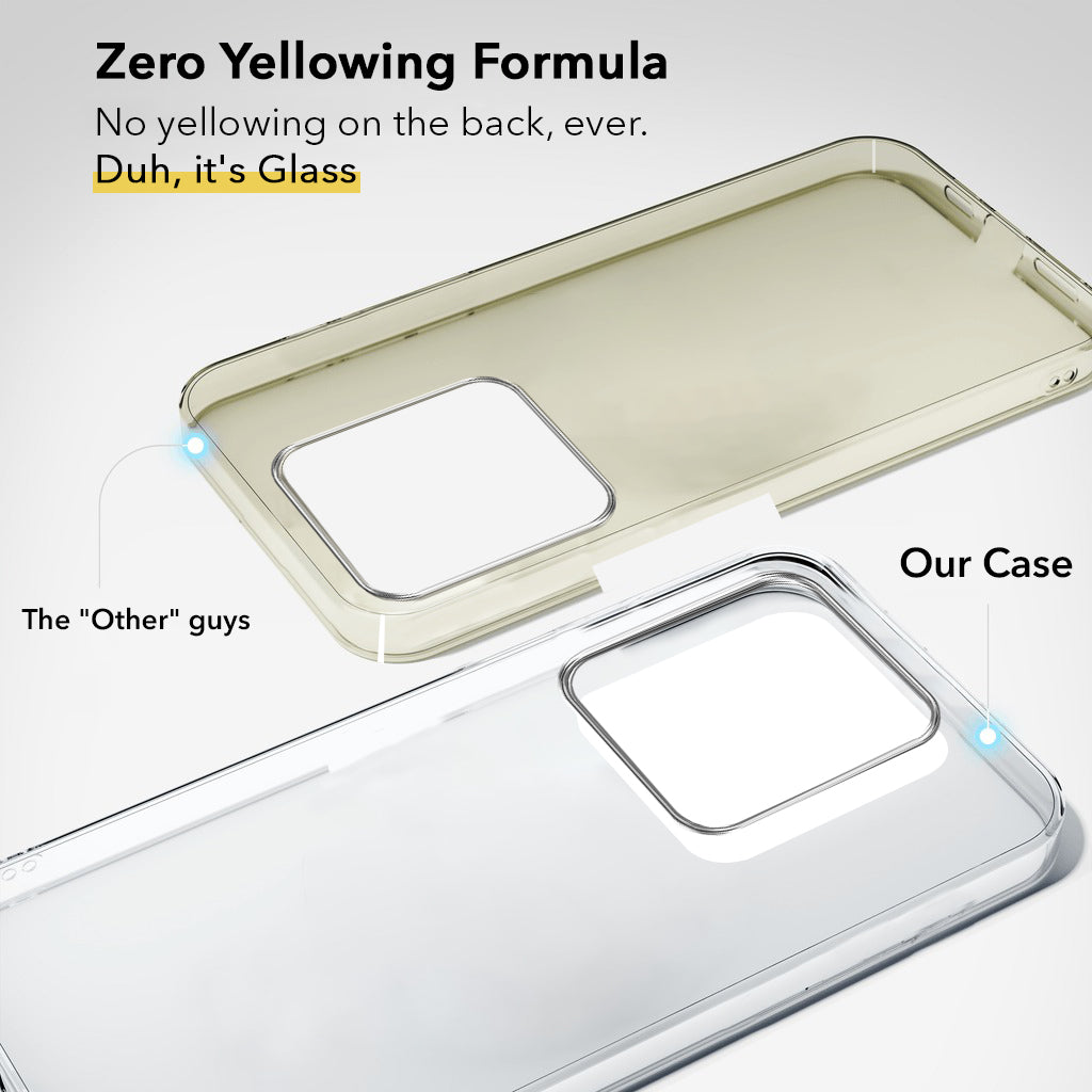 For Motorola Moto Edge 50 Ultra 5G Back Cover (Hard Anti Yellow Clear Case | Drop & Camera Protection | Shockproof Polycarbonate)