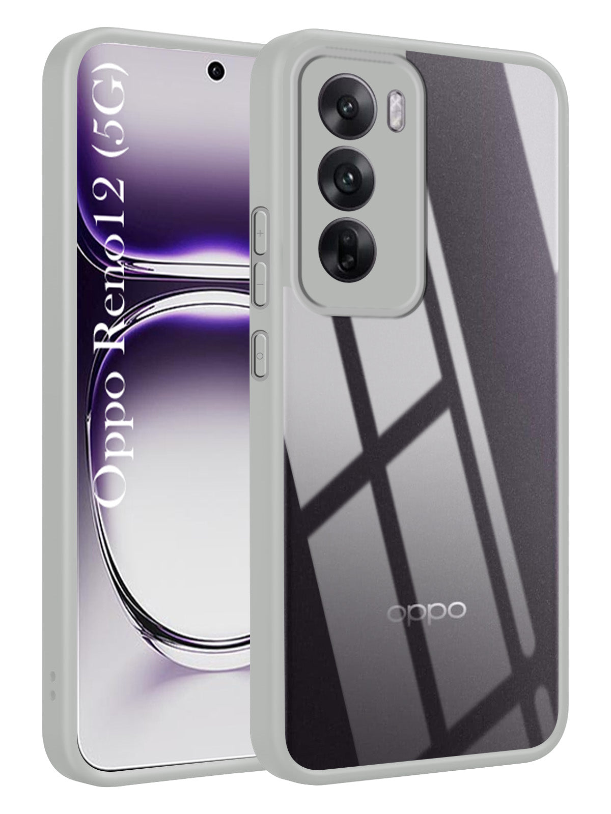 For Oppo Reno12 5G | Oppo Reno 12 5G Back Cover Case (Lifetime Anti Yellow | Anti Scratch | Crystal Clear Shockproof)