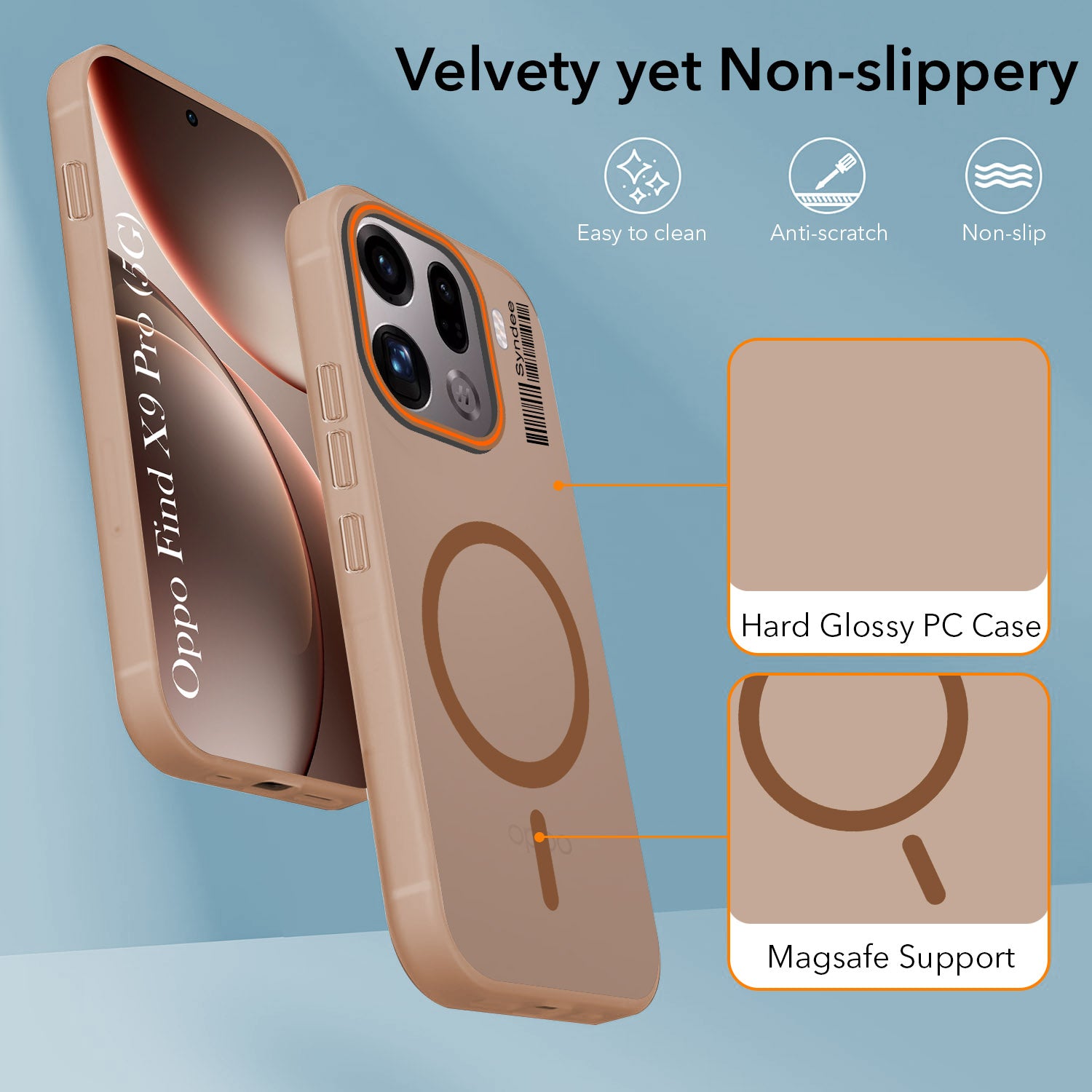 For Oppo Find X9 Pro Back Cover Case (Soft Touch | Camera Bump Protection | MagSafe Compatible | Matte Finish)