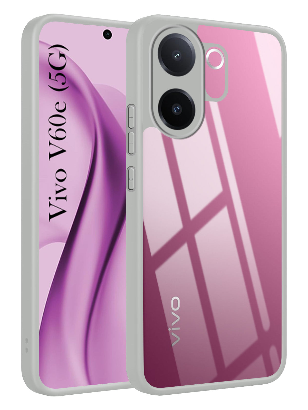 For Vivo V60e Back Cover Case Ultra-Hybrid (Lifetime Anti Yellow | Anti Scratch | Crystal Clear Shockproof)