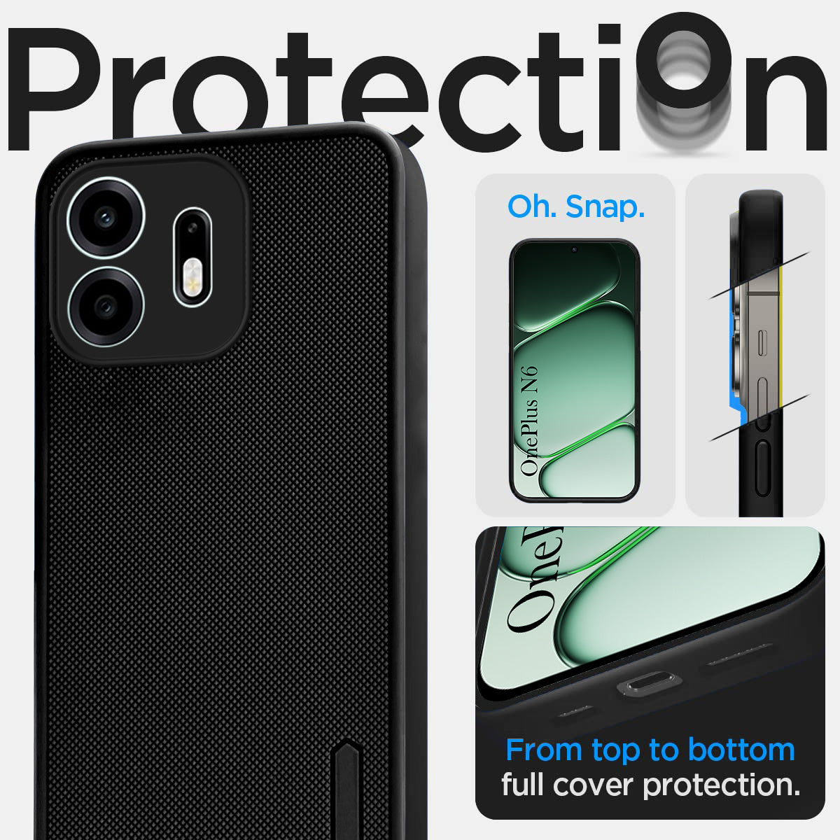 For OnePlus N6 Back Cover Case Rubberised (Textured Grip Design| Micro-Fiber Cloth Inside | Slim and Light Weight | Soft Touch and Feel)