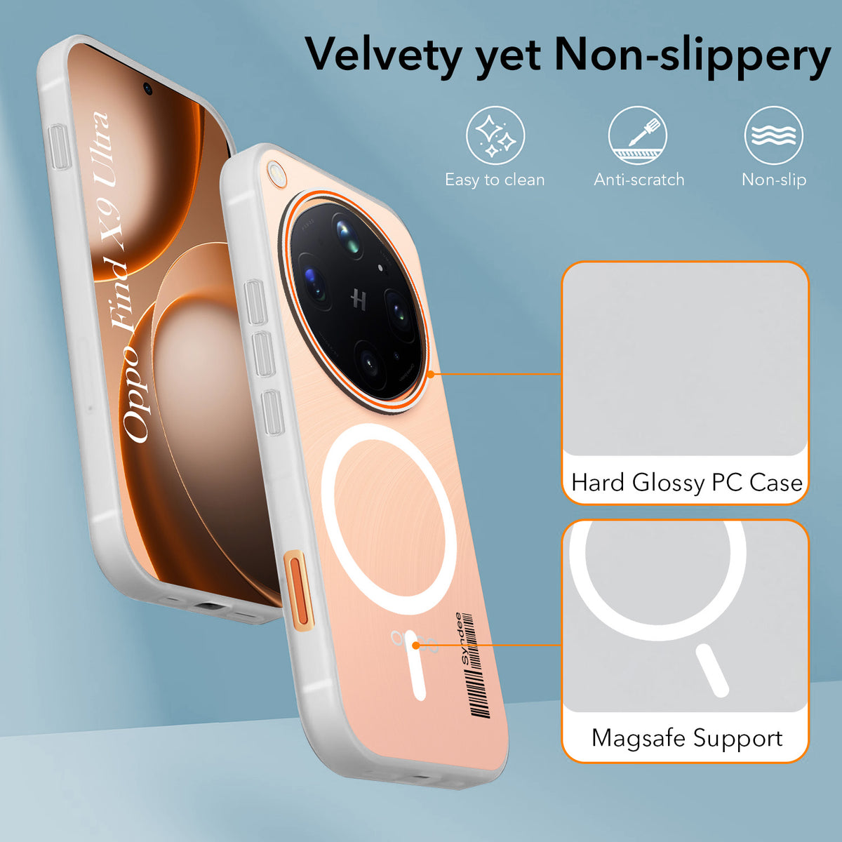 For Oppo Find X9 Ultra Back Cover Case (Soft Touch | Camera Bump Protection | MagSafe Compatible | Matte Finish)