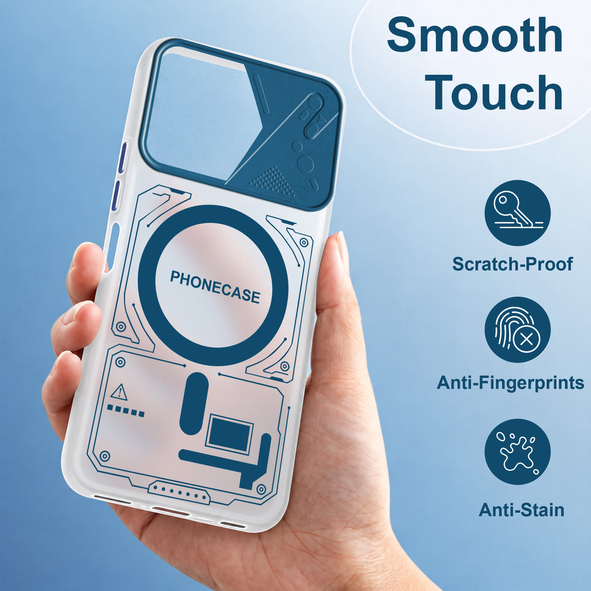 For Vivo Y51 Pro 5G | Vivo T5x Metallic Back Cover Case (Metallic Camera Protection & Buttons | Translucent Milky Shade | Hard Polycarbonate)