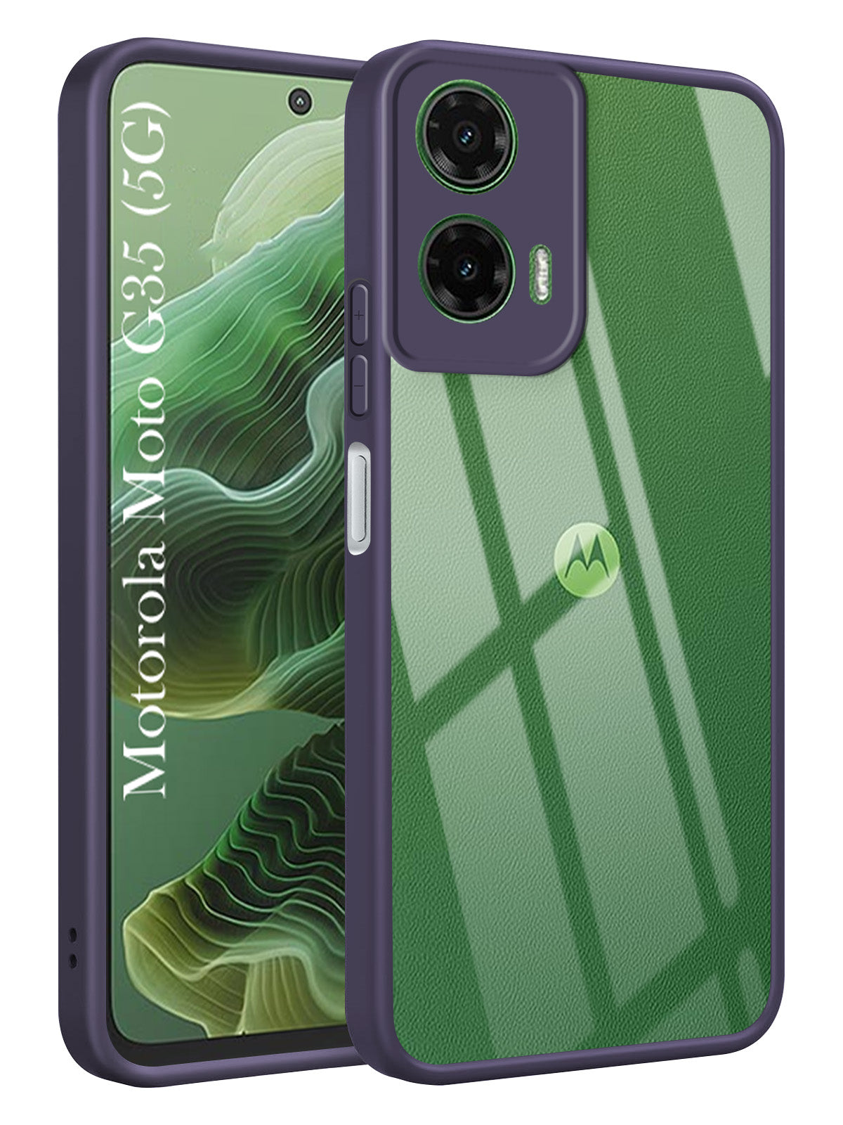 For Motorola Moto G35 5G Back Cover Case (Lifetime Anti Yellow | Anti Scratch | Crystal Clear Shockproof)