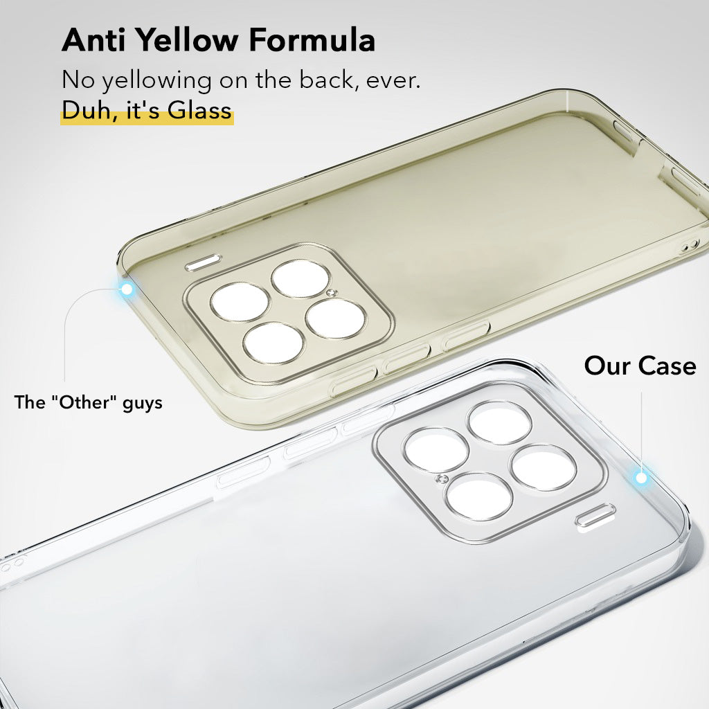 For Xiaomi 15 Back Cover Case Lifetime Anti-Yellow Clear (Sleek Hard Crystal | Shockproof and Camera Protection)