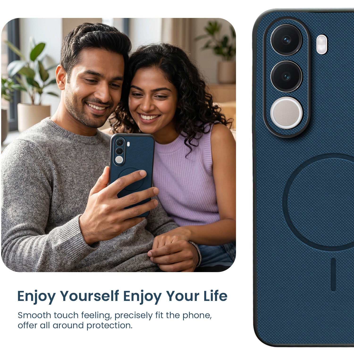 For Realme C100X Back Cover Case PU Leather (Texture Grip Design | Professional Minimalist | Camera Protection | Soft and Flexible)
