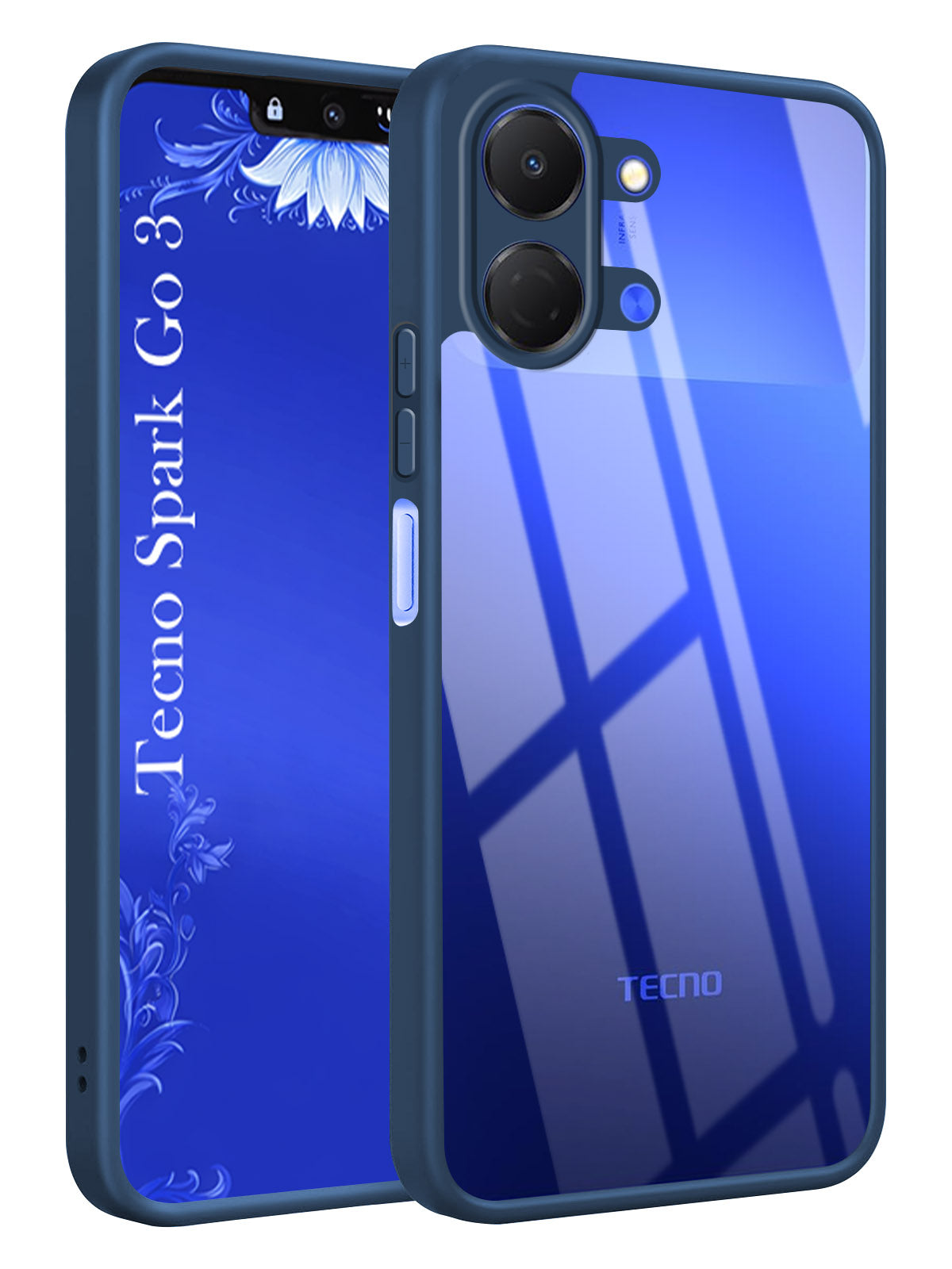 For Tecno Spark Go 3 Back Cover Case Ultra-Hybrid (Lifetime Anti Yellow | Anti Scratch | Crystal Clear Shockproof)