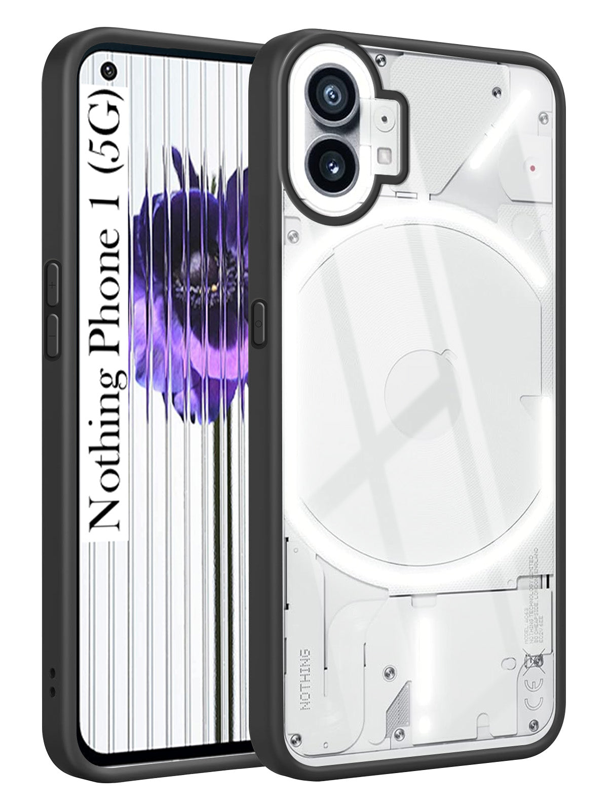 For Nothing Phone 1 Back Cover Case Ultra-Hybrid (Lifetime Anti Yellow | Anti Scratch | Crystal Clear Shockproof)