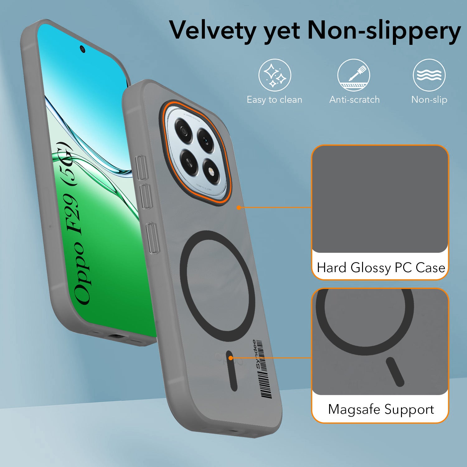 For Oppo F29 Back Cover Case (Soft Touch | Camera Bump Protection | MagSafe Compatible | Matte Finish)