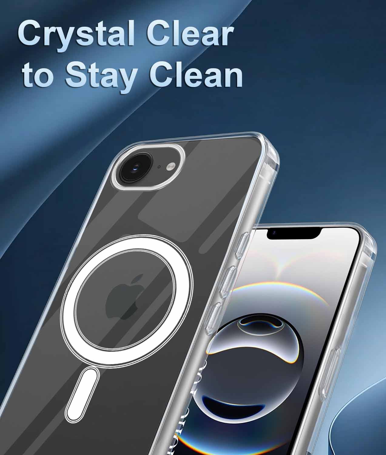 For iPhone 16e | iPhone 17e Back Cover Case (MagSafe Compatible Wireless Charging | Hybrid Camera Bump Protection | Shockproof Polycarbonate Material)