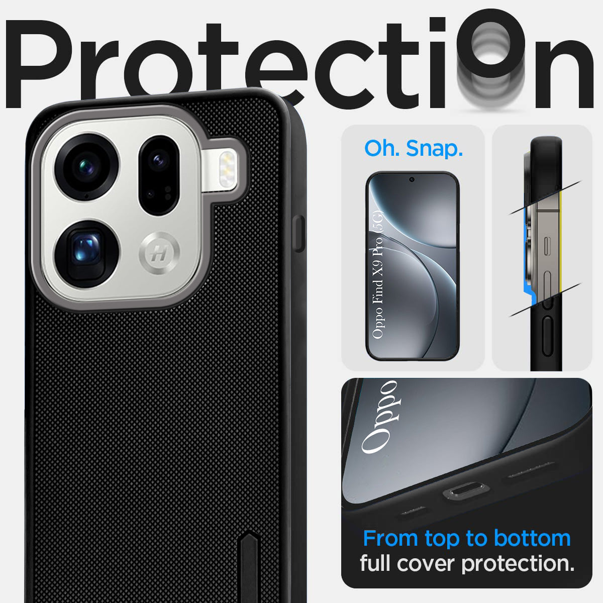 For Oppo Find X9 Pro Back Cover Case Rubberised (Textured Grip Design | Micro-Fiber Cloth Inside | Slim and Light Weight | Soft Touch and Feel)