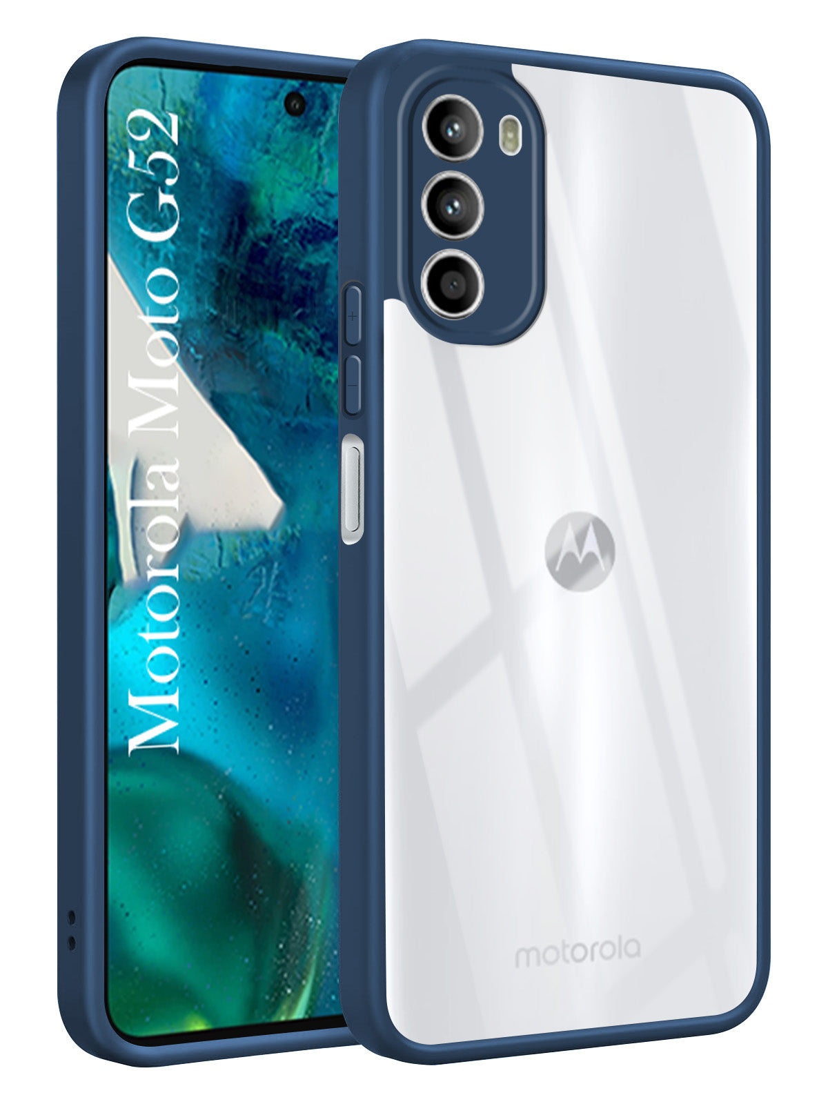 For Motorola Moto G52 5G Back Cover Case Ultra-Hybrid (Lifetime Anti Yellow | Anti Scratch | Crystal Clear Shockproof)