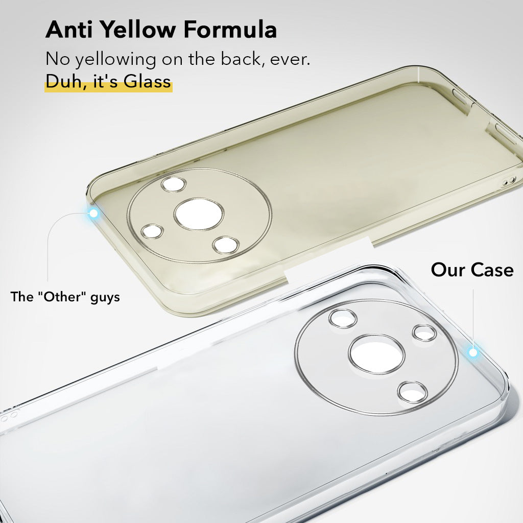 For Realme 11 Pro 5G | Realme 11 Pro Plus 5G Back Cover Case Lifetime Anti-Yellow Clear (Sleek Hard Crystal | Shockproof and Camera Protection)