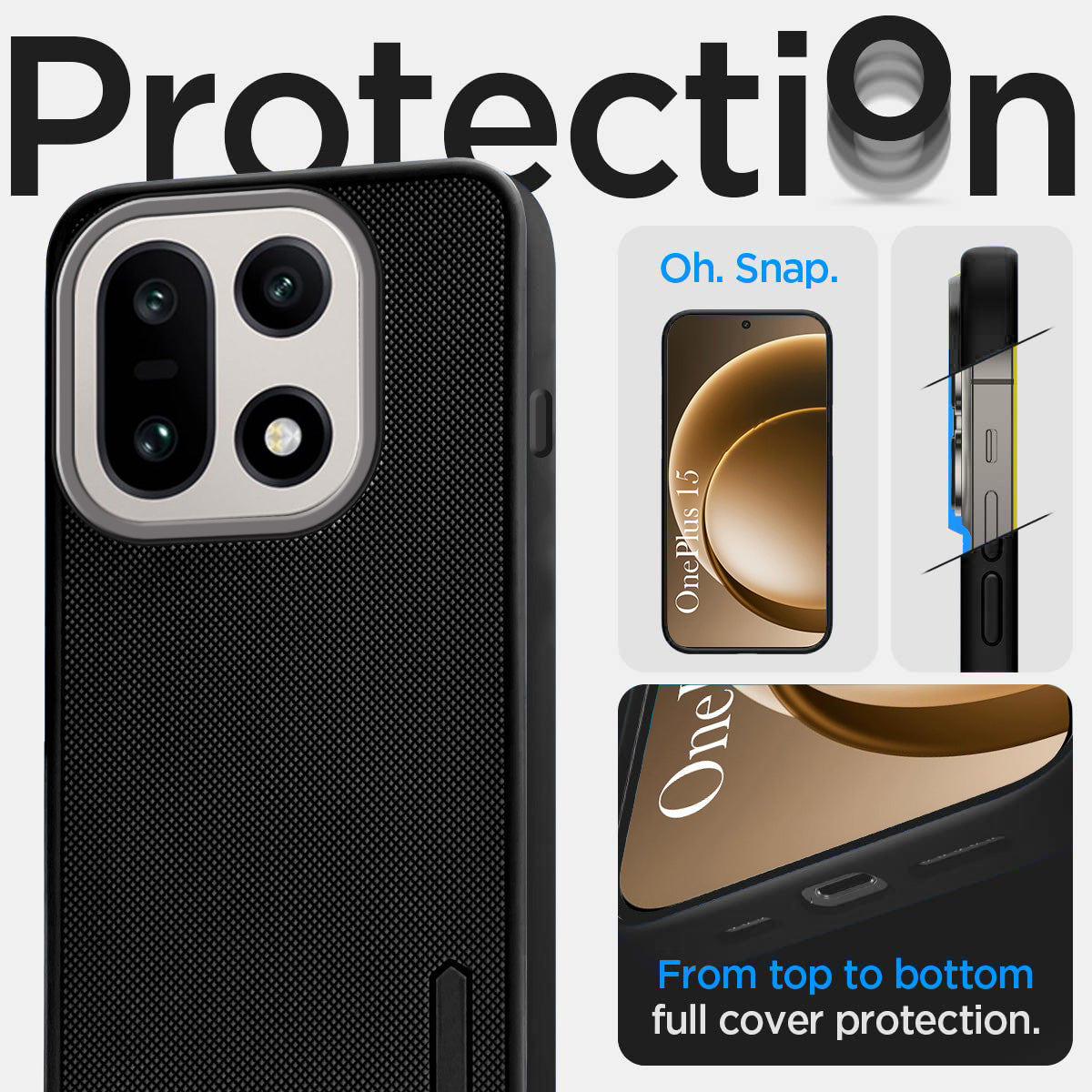 For OnePlus 15 5G Back Cover Case Rubberised (Textured Grip Design | Micro-Fiber Cloth Inside | Slim and Light Weight | Soft Touch and Feel)