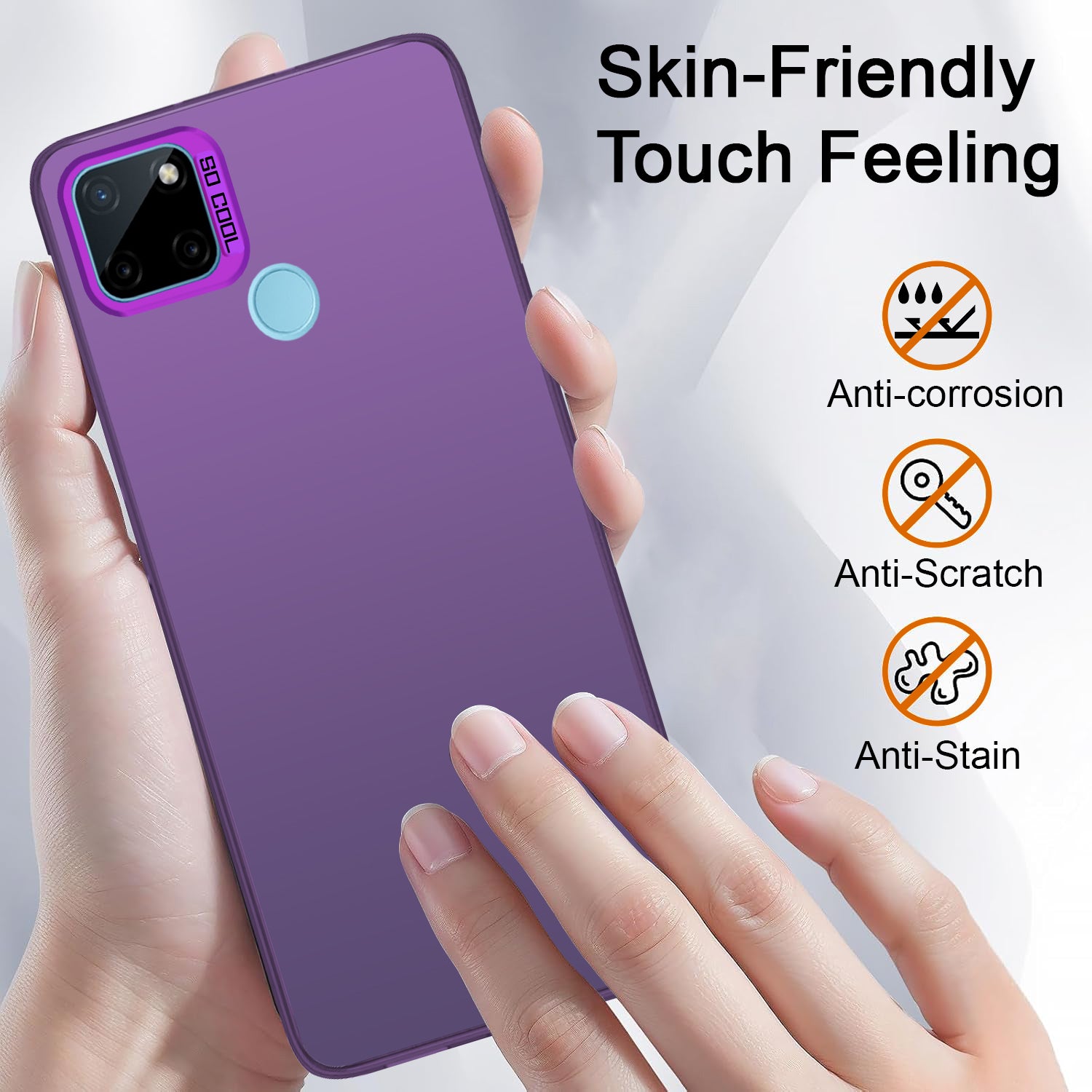 Cover Per Realme C21Y E C25Y – Custodia TPU Morbida E Anti Graffio – Ultra Sottile Ma Resistente – Nero