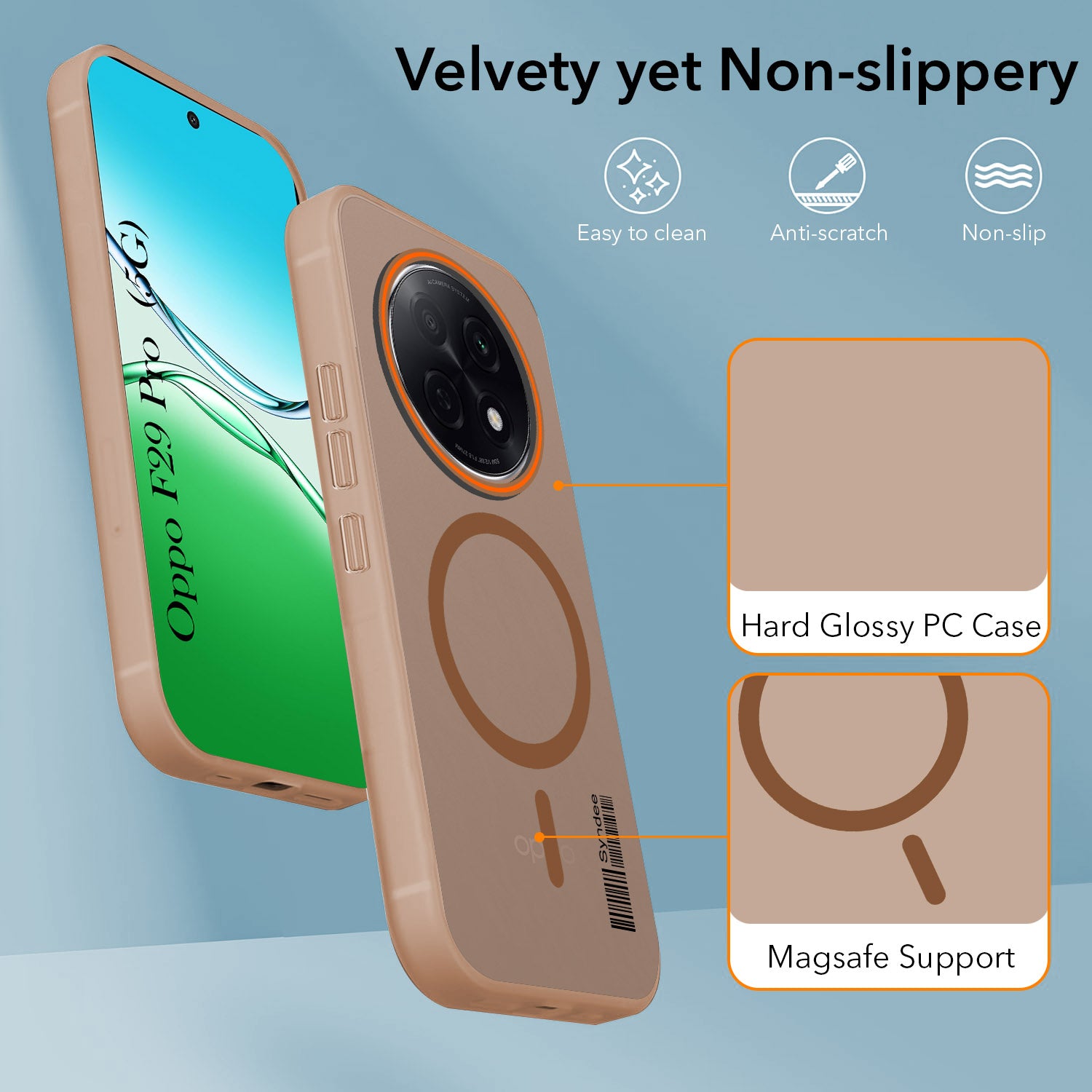 For Oppo F29 Pro Back Cover Case (Soft Touch | Camera Bump Protection | MagSafe Compatible | Matte Finish)