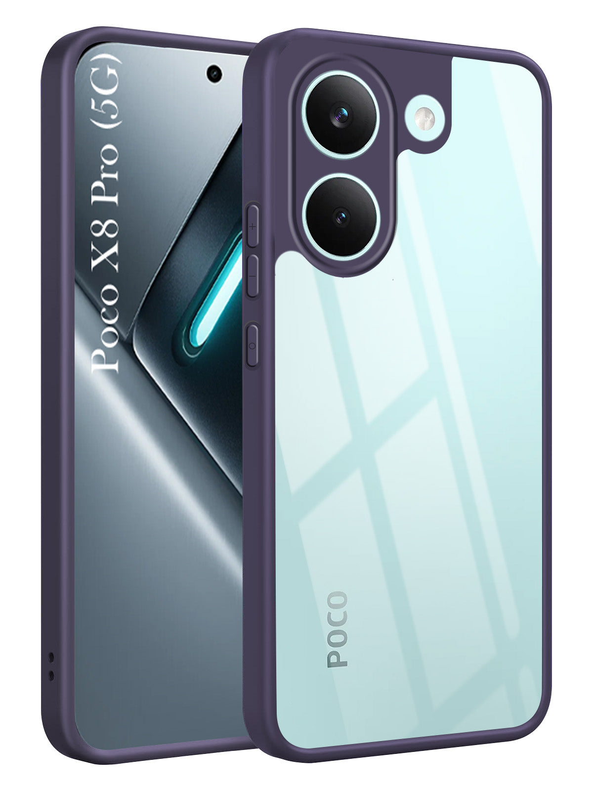 For Poco X8 Pro Back Cover Case Ultra-Hybrid (Lifetime Anti Yellow | Anti Scratch | Crystal Clear Shockproof)