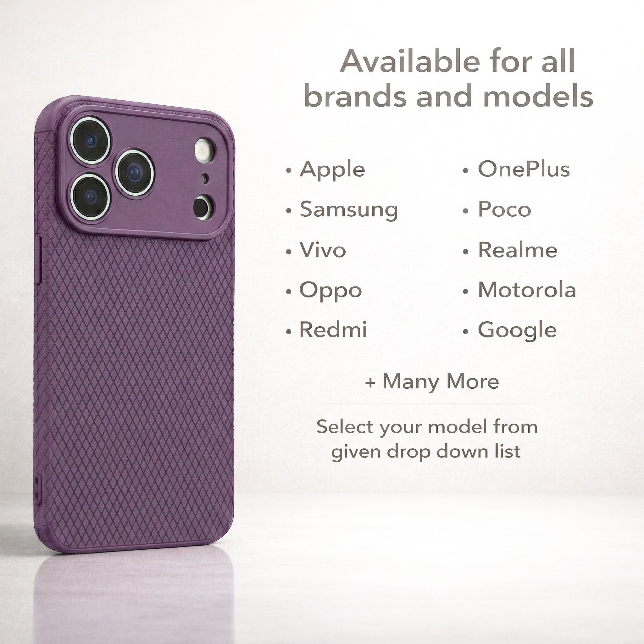 Liquid Silicone Camera Protection Side Grip Texture Soft and Flexible Cases.Only Purple