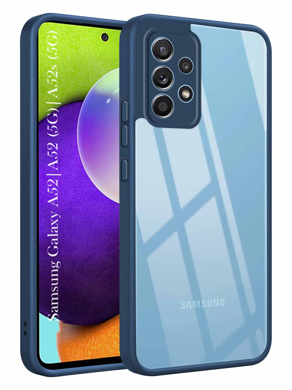 For Samsung Galaxy A52 | A52 5G | A52s 5G Back Cover Case Ultra-Hybrid (Lifetime Anti Yellow | Anti Scratch | Crystal Clear Shockproof)