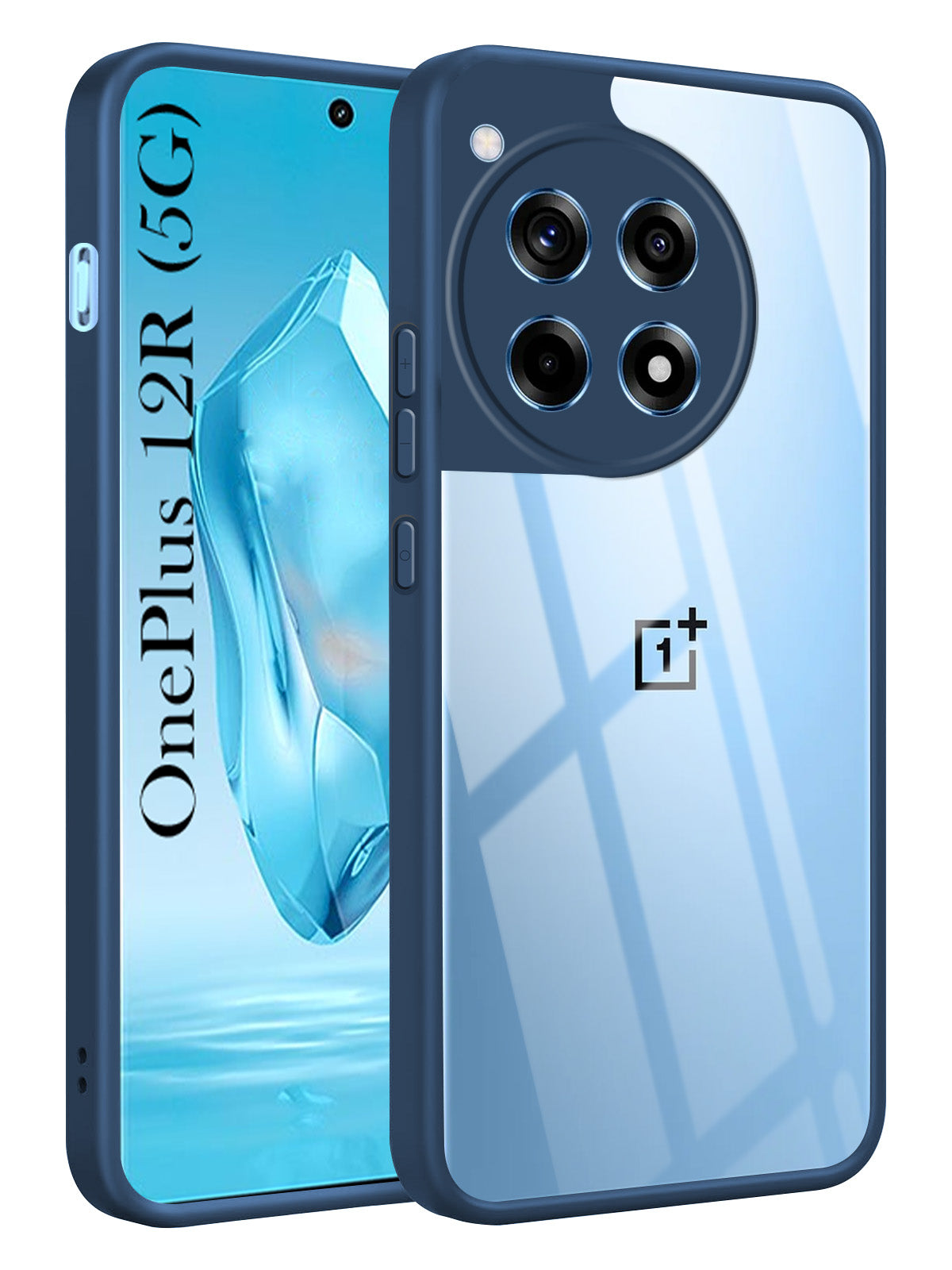 For OnePlus 12R 5G Back Cover Case (Lifetime Anti Yellow | Anti Scratch | Crystal Clear Shockproof)