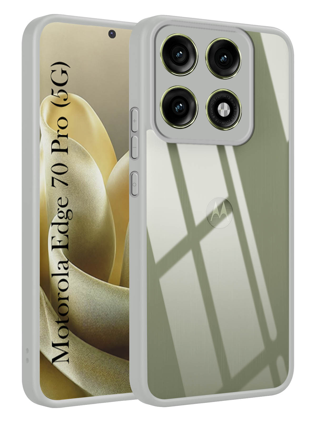 For Motorola Moto Edge 70 Pro Back Cover Case Ultra-Hybrid (Lifetime Anti Yellow | Anti Scratch | Crystal Clear Shockproof)