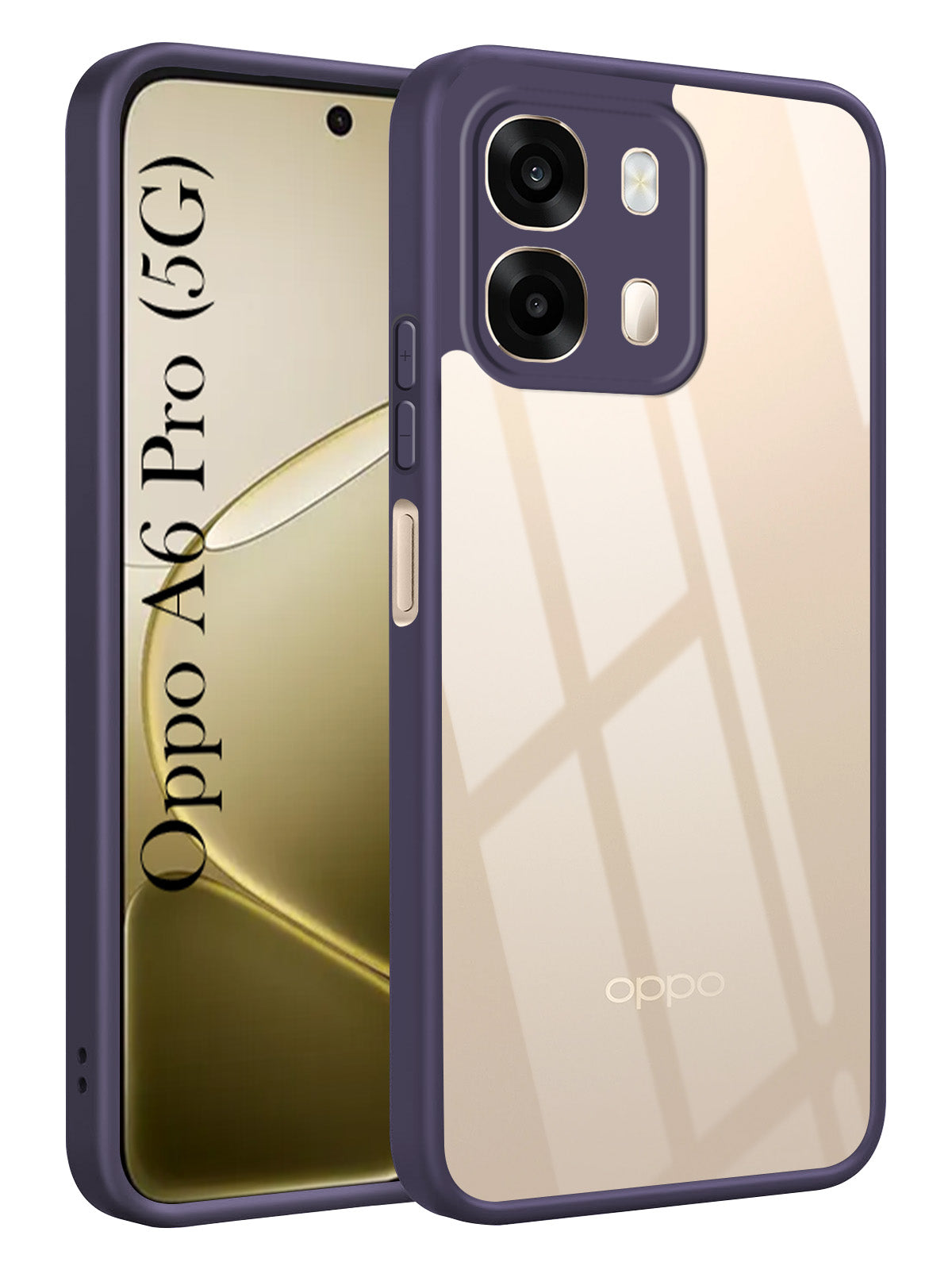 For Oppo A6 Pro Back Cover Case Ultra-Hybrid (Lifetime Anti Yellow | Anti Scratch | Crystal Clear Shockproof)