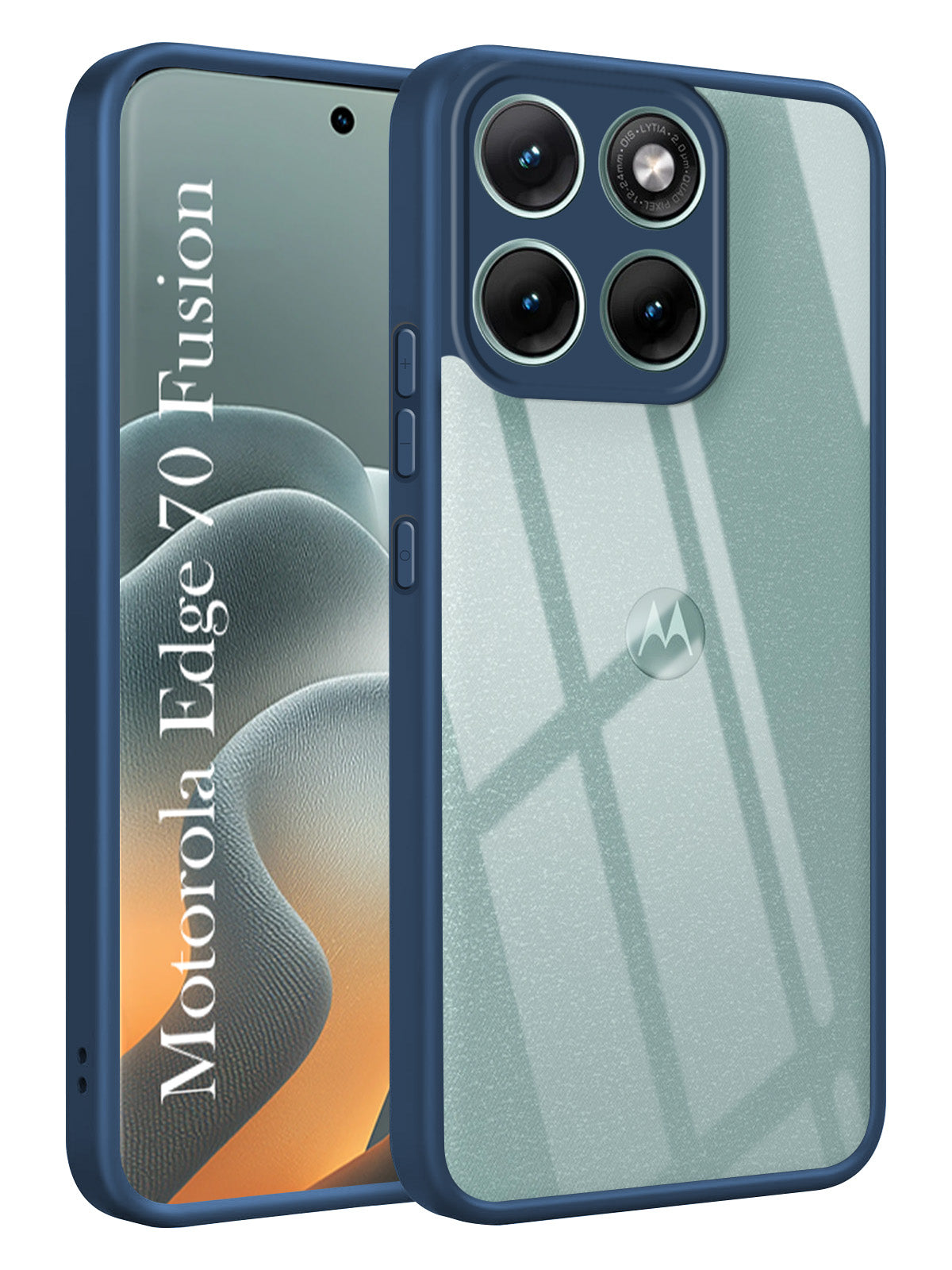 For Motorola Moto Edge 70 Fusion Back Cover Case Ultra-Hybrid (Lifetime Anti Yellow | Anti Scratch | Crystal Clear Shockproof)