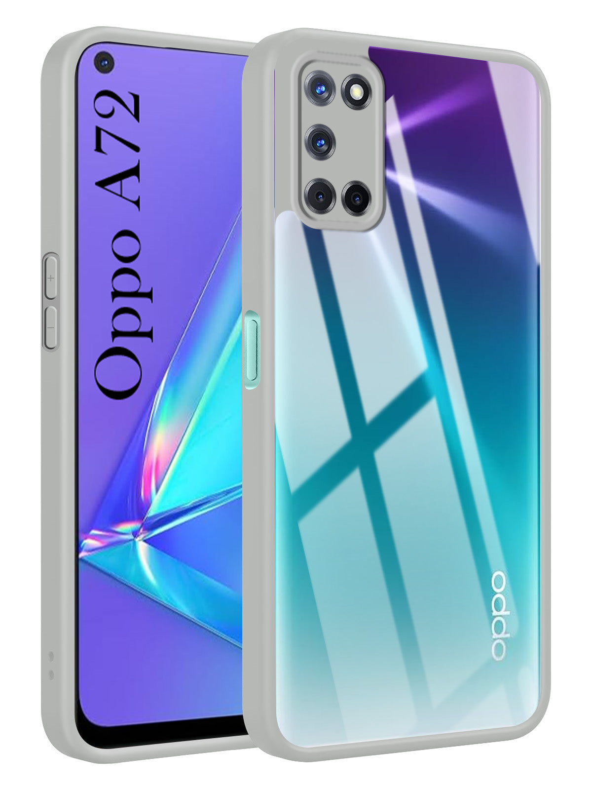 For Oppo A72 Back Cover Case Ultra-Hybrid (Lifetime Anti Yellow | Anti Scratch | Crystal Clear Shockproof)